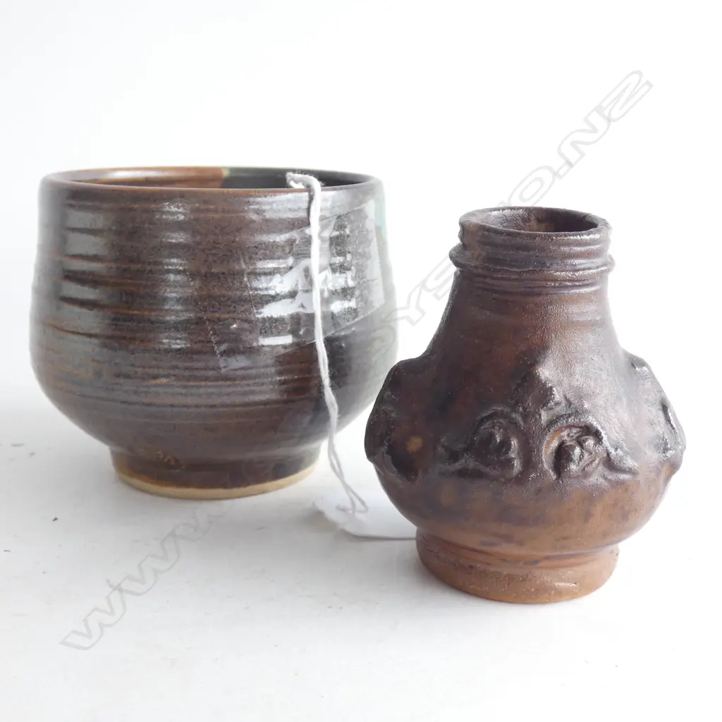 DORIS DUTCH SMALL BOWL 90mm dia + KIETH KINLEYSIDE VASE H.70mm Image 1++