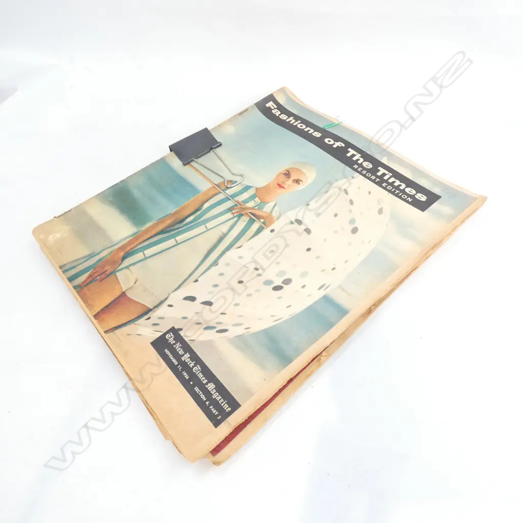  4 X NEW YORK TIMES MAGAZINE "FASHION OF THE TIMES" 1956/1957 Image 1++