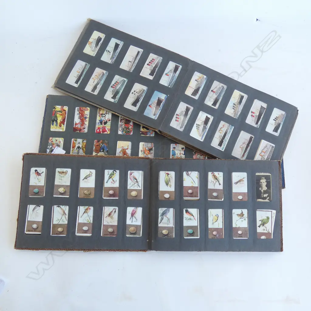 THREE VINTAGE CIGARETTE CARD ALBUMS - WITH CARDS Image 1++