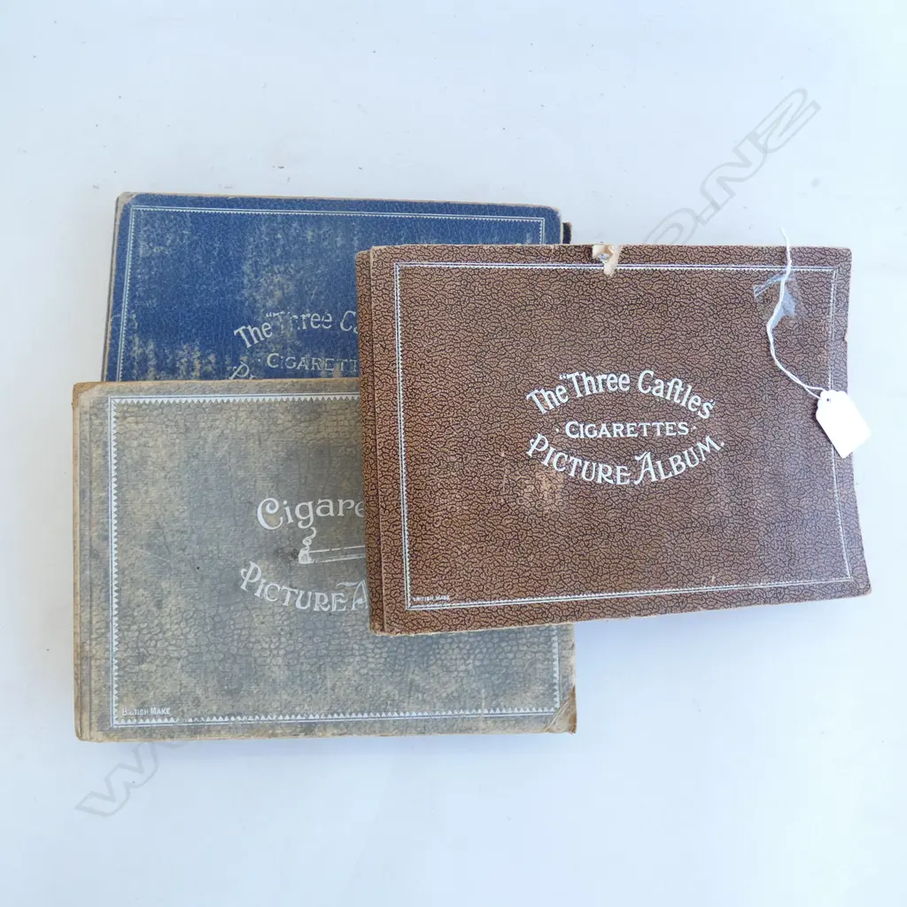 THREE VINTAGE CIGARETTE CARD ALBUMS - WITH CARDS Image 1++