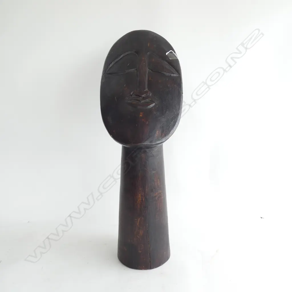 CARVED WOODEN FACE H.630mm Image 1++