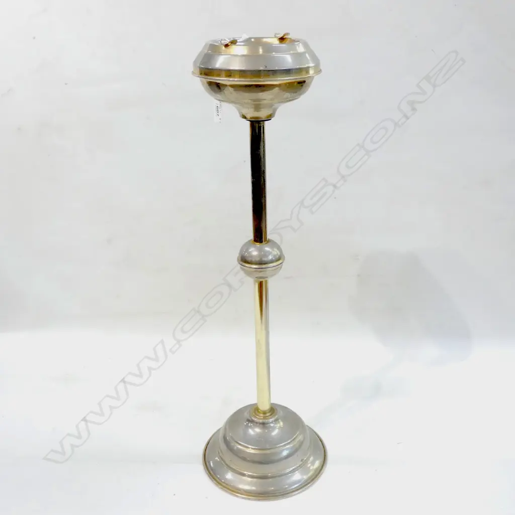OLD CHROME FLOOR STAND ASHTRAY H. 580MM Image 1++