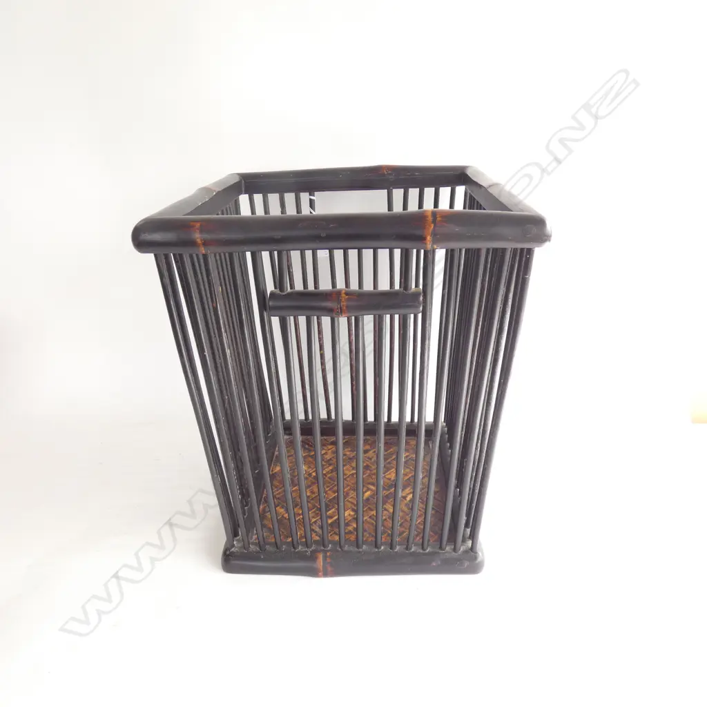 EBONSED BAMBOO BASKET H.410mm Image 1++