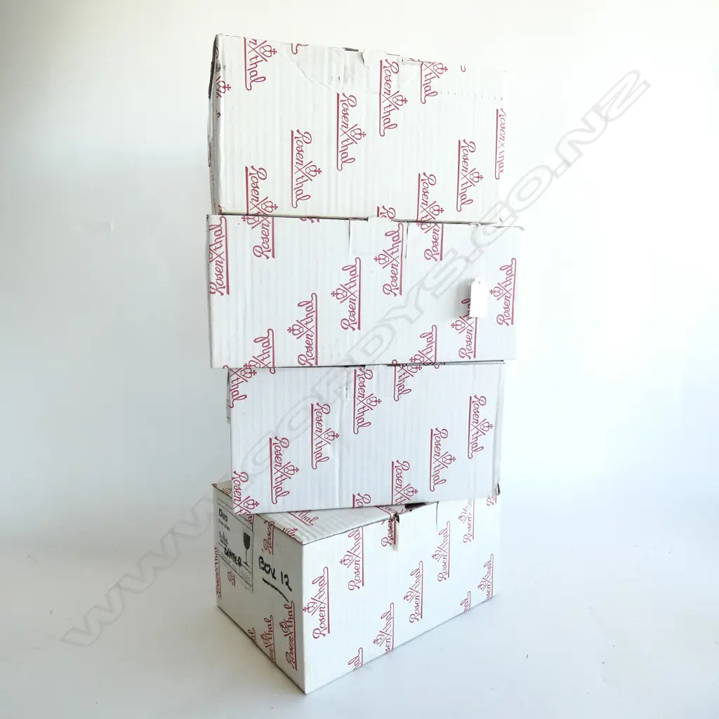 4 BOXES ROSENTHAL GLASSES (23 GLASSES) ASST. STYLES - IN ORIGINAL BOXES Image 1++