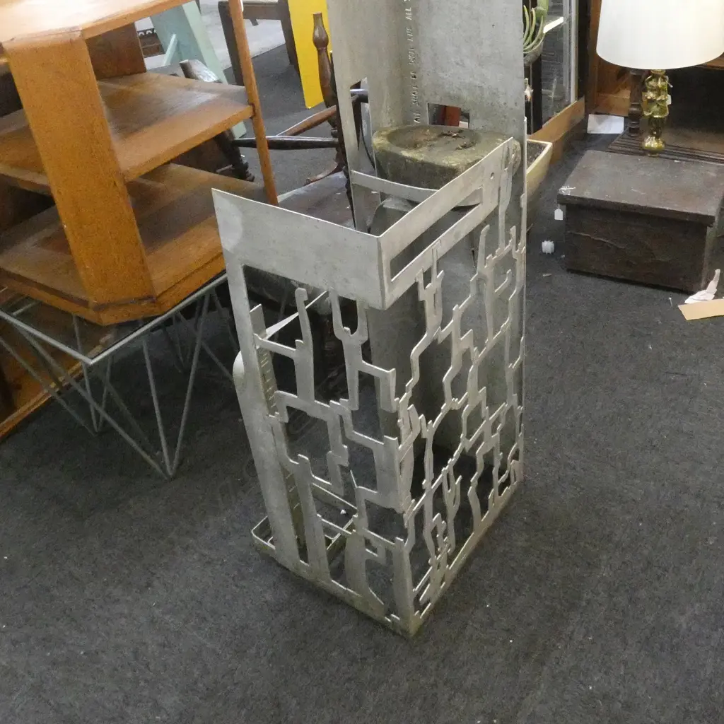 TALL ALUMINIUM STANDING SCULPTURE 'ALL SHALL BE WELL..' Image 1++