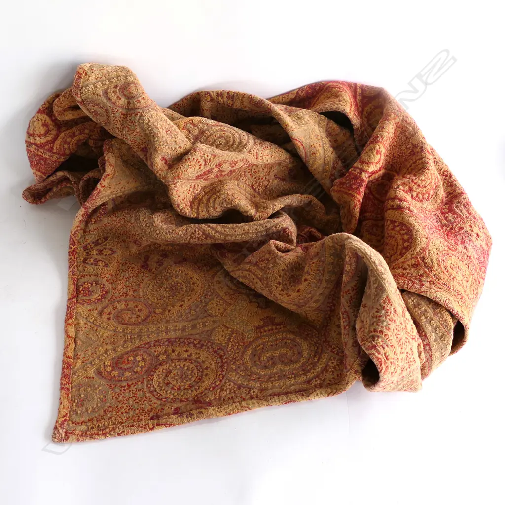 ORANGE & RED PATTERNED MULBERRY THROW, 1200 X 2200MM Image 1++