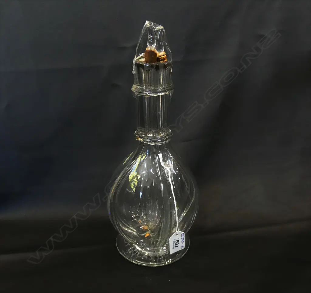 VINTAGE BOLS 4 CHAMBER LIQUEUR DECANTER -  H. 320MM Image 1++