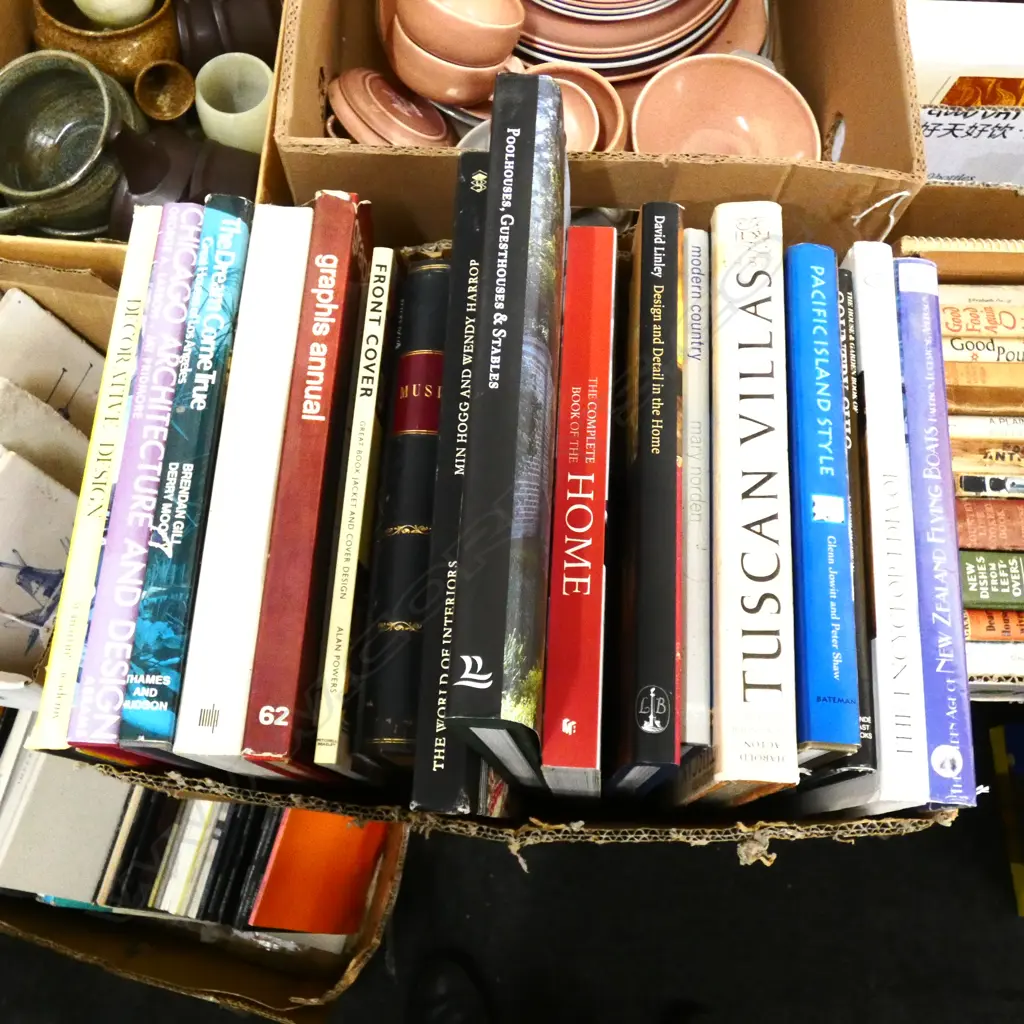 BOX LOT BOOKS; ARCHITECTURE INTEREST Image 1++
