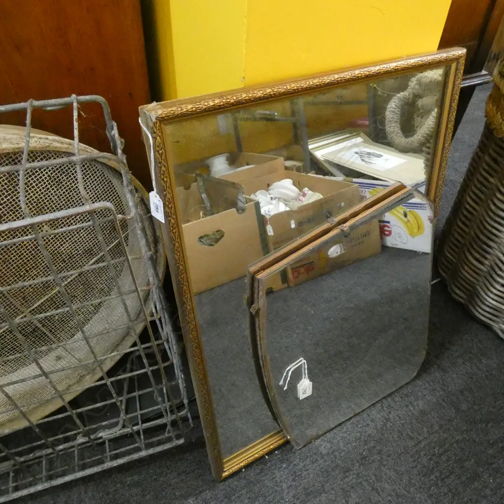 2 MIRRORS; DECO & RECTANGULAR 640x470mm Image 1++