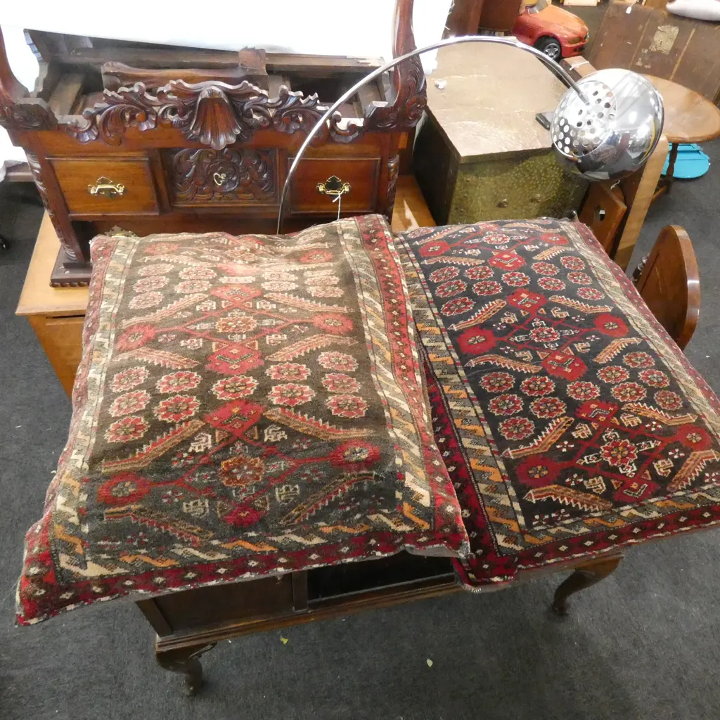 PR LG WOOLLEN HAND KNOTTED FLOOR CUSHIONS 800 X 580MM Image 1++