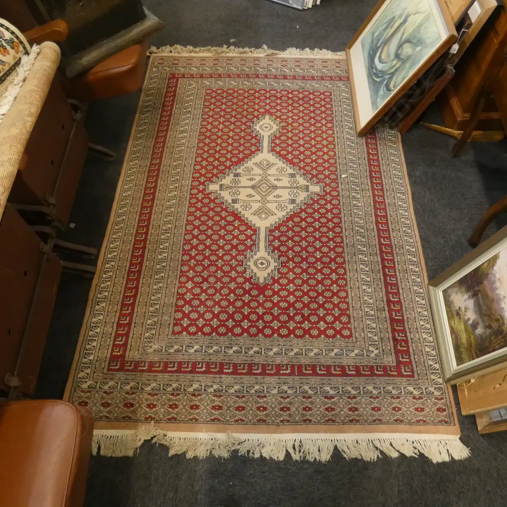 HAND KNOTTED WOOL PILE RUG Image 1++
