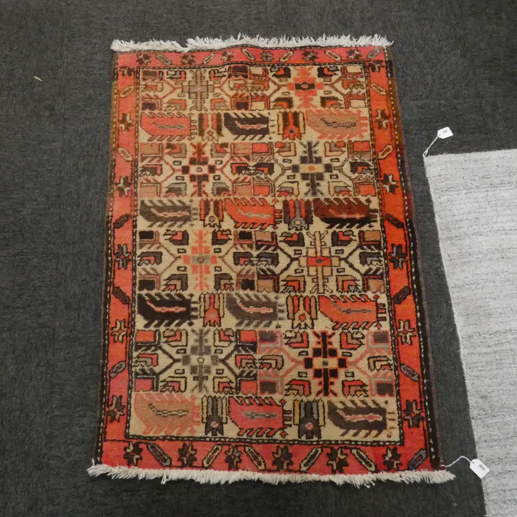 HAND KNOTTED WOOL PILE PERSIAN ARDABIL RUG 720x900mm Image 1++