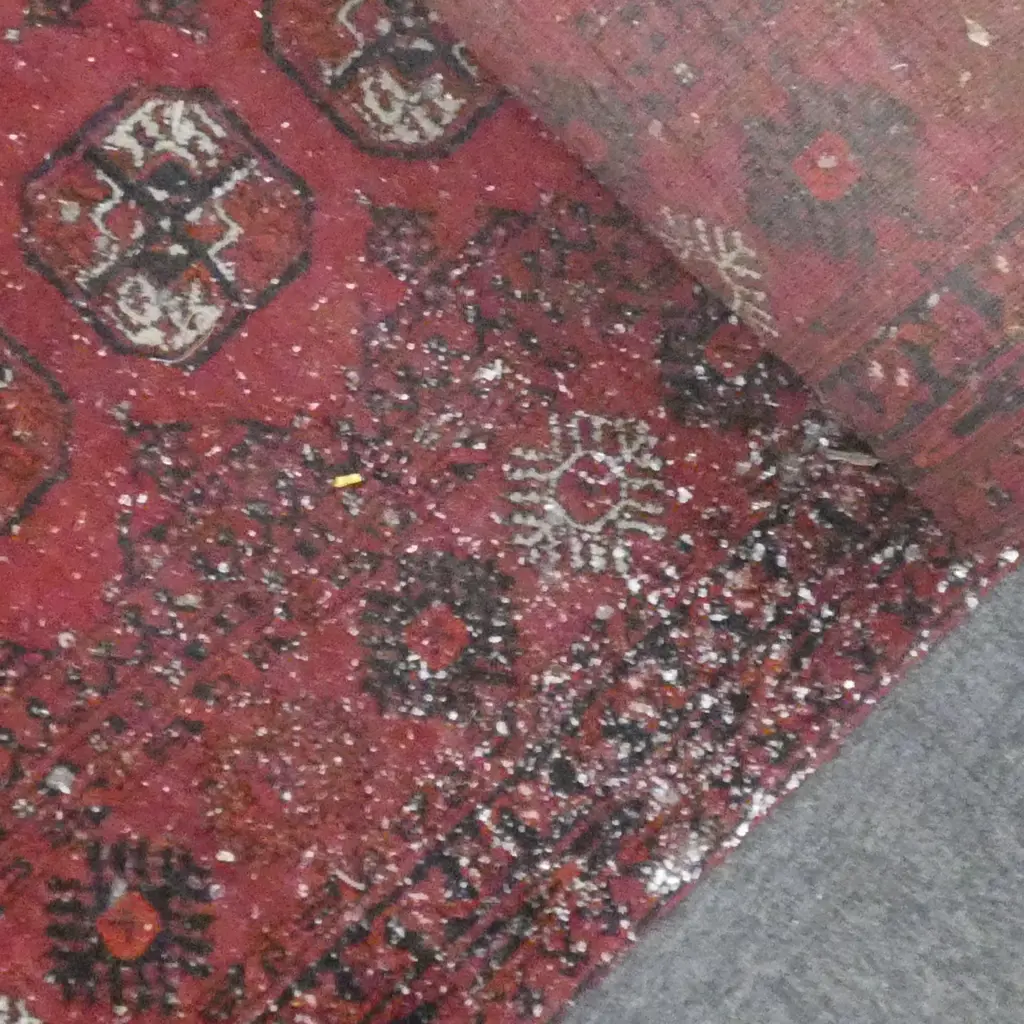 A HAND KNOTTED TURKOMAN RUNNER 2870 X 1080  A/F Image 1++