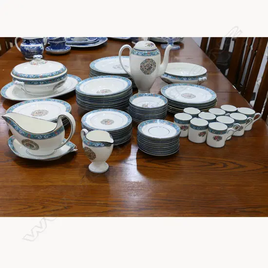 WEDGWOOD 'RUNNYMEDE' LG PART DINNER SERVICE,  APPROX 82PC