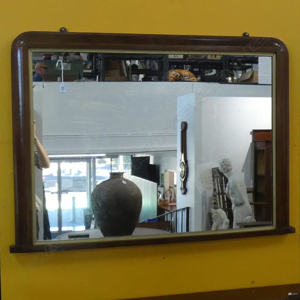 VICTORIAN OVER MANTLE MIRROR 1140x805mm Image 1++