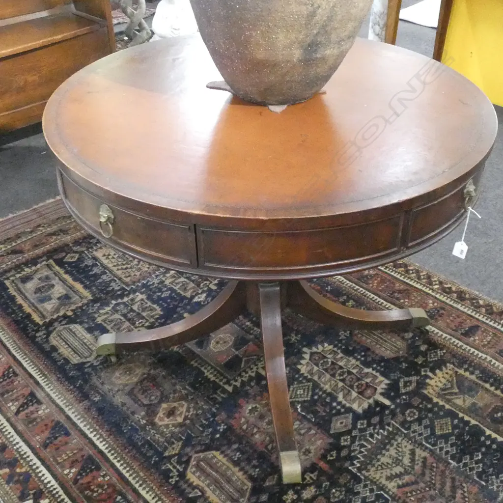 REGENCY STYLE DRUM TABLE... Image 1++