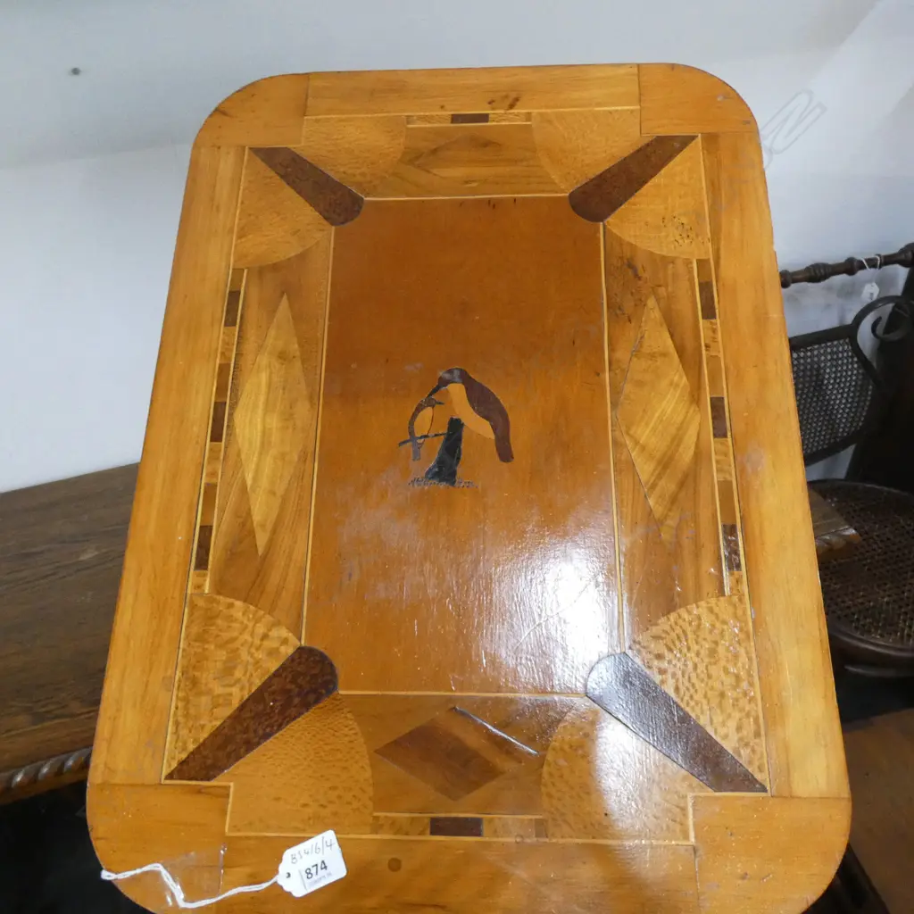 NZ INLAID SIDE TABLE 440x600x600mm Image 1++