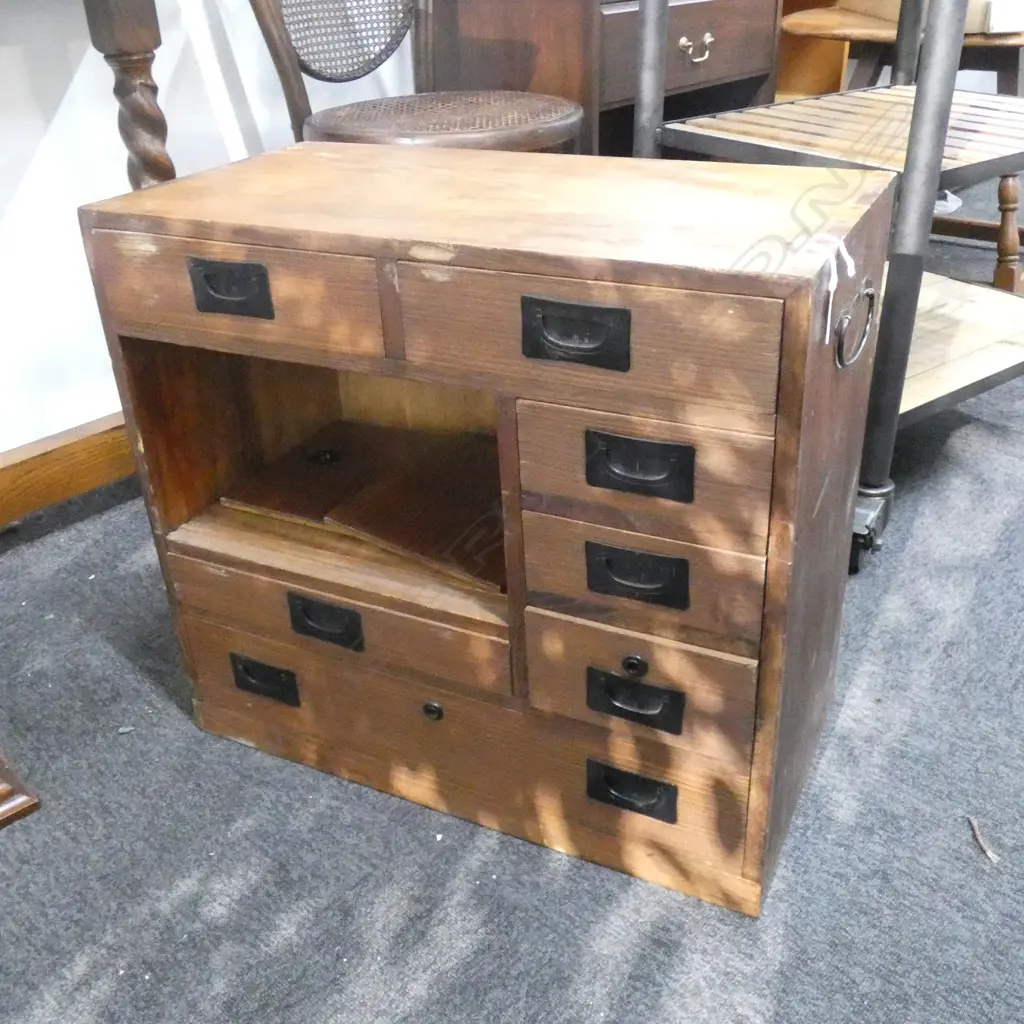 OLD JAPANESE SMALL CHEST CABINET Image 1++