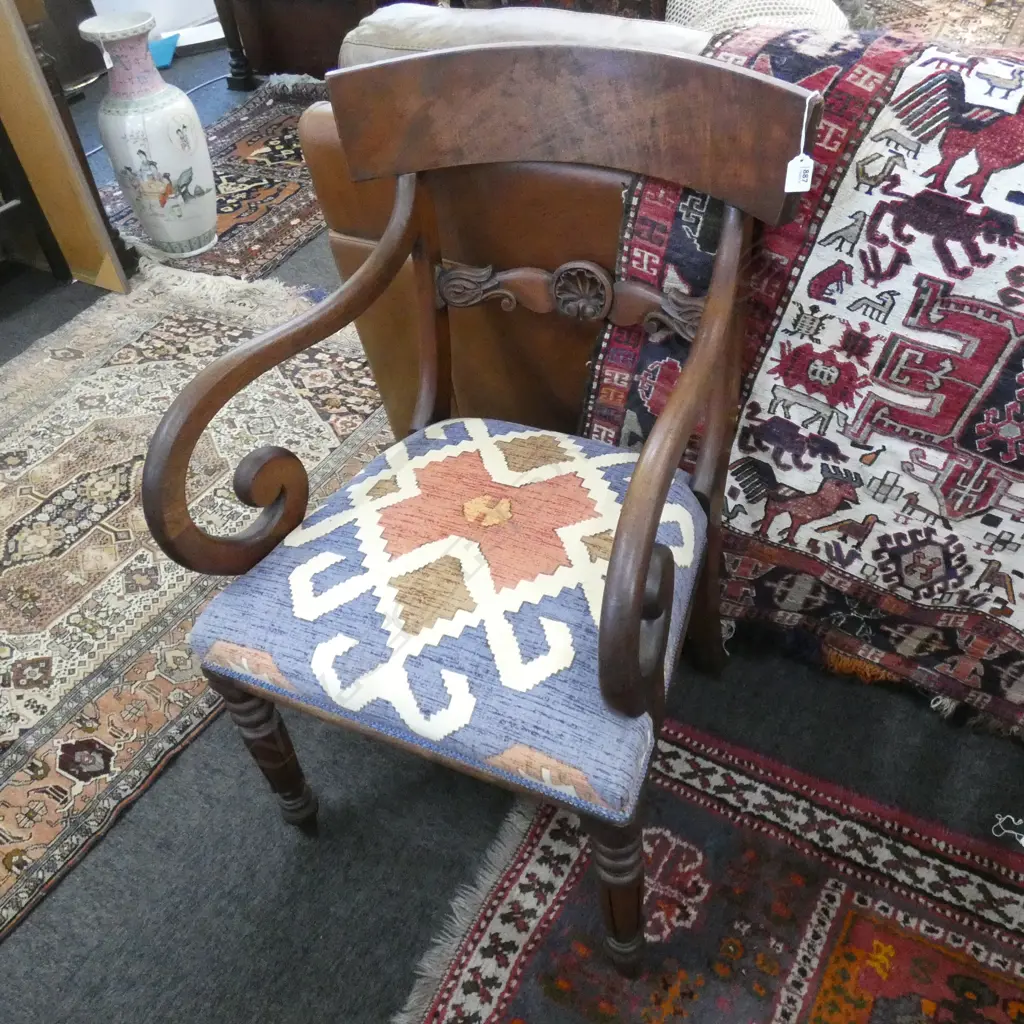 REGENCY OPEN ELBOW ARM CHAIR Image 1++