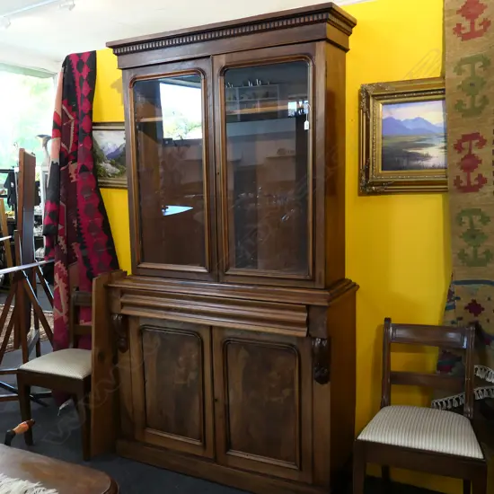 VICTORIAN CHIFFONIER BOOKCASE