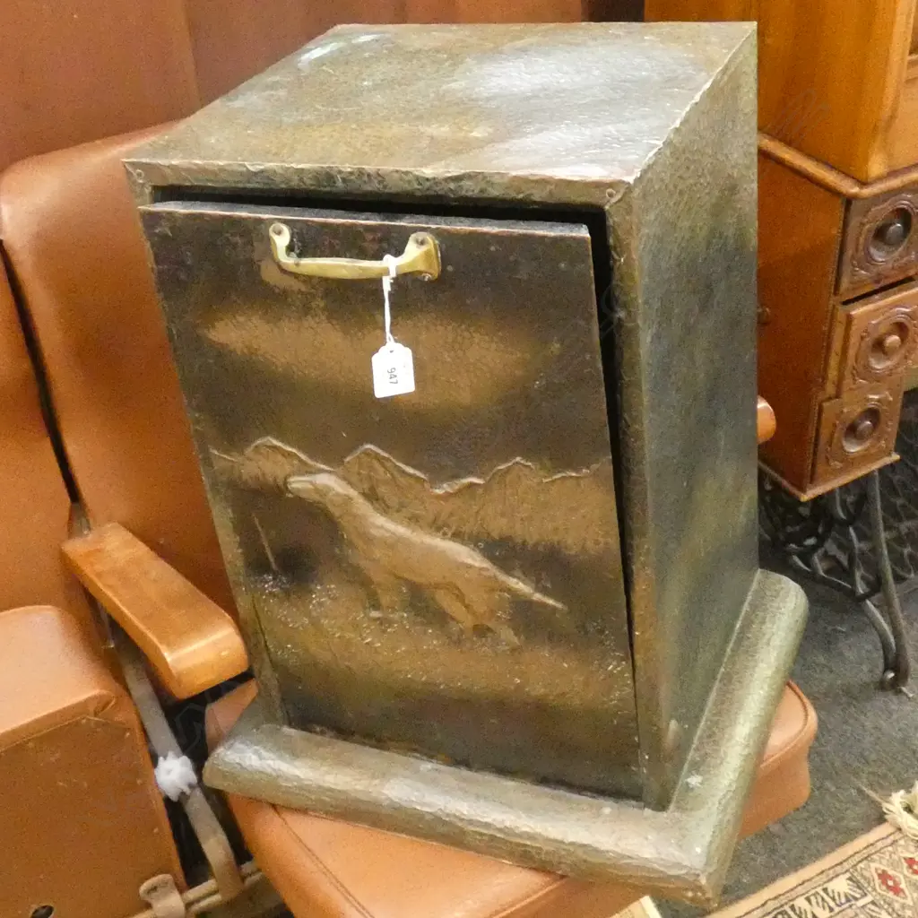COPPER COAL BIN 340 X 300 X 520MM Image 1++