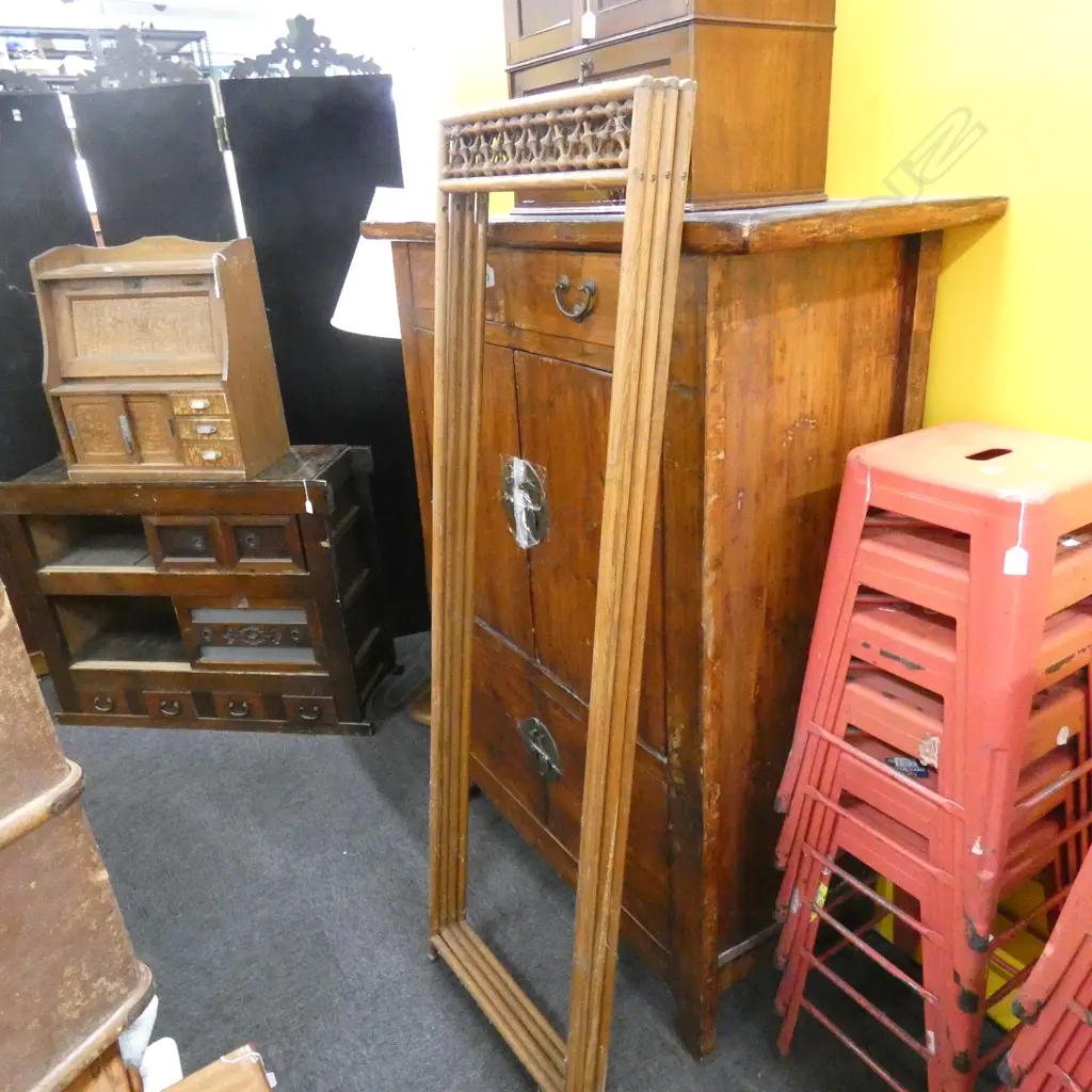 4 PANEL WOODEN SCREEN 1790x550mm Image 1++