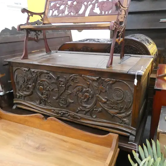 OAK COFFER...