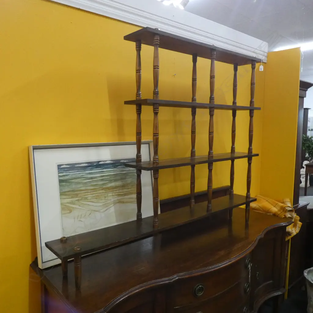 RETRO 4 TIER OPEN BACK BOOK SHELF 1160 X 1420MM Image 1++