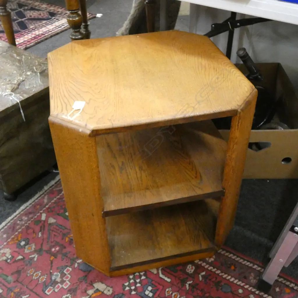 VINTAGE OAK CUBE SIDE TABLE 510x510x560mm Image 1++
