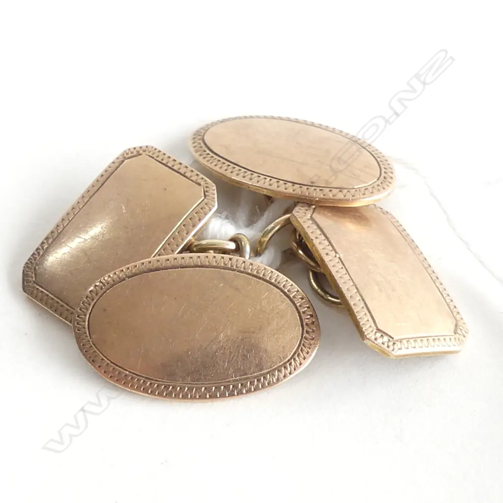 PR 9CT CUFFLINKS 4.7 GRAMS Image 1++