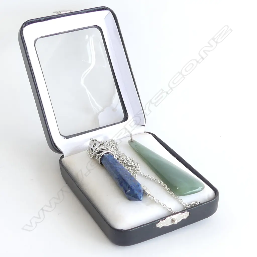 2 PENDANTS. LAPIS & POUNAMU Image 1++