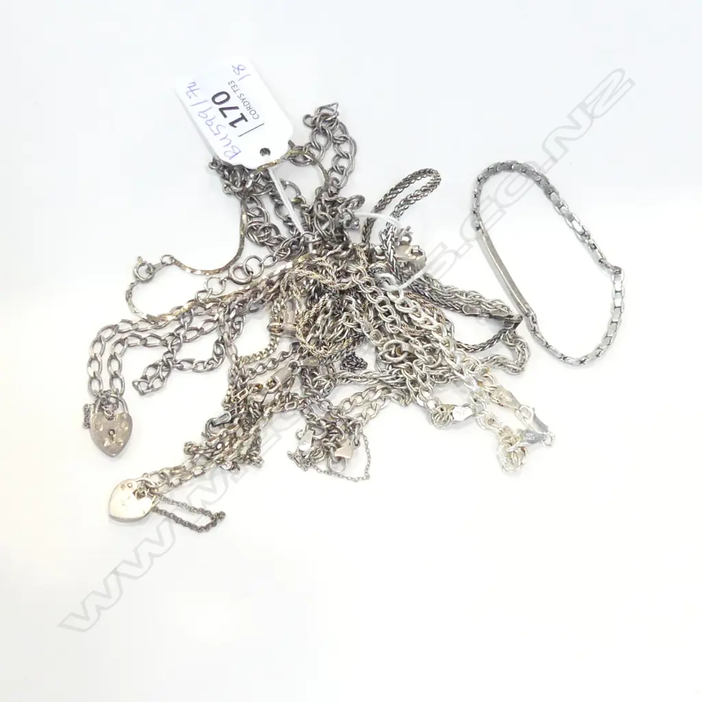 18 SMALL STG BRACELETS 77 GRAMS Image 1++