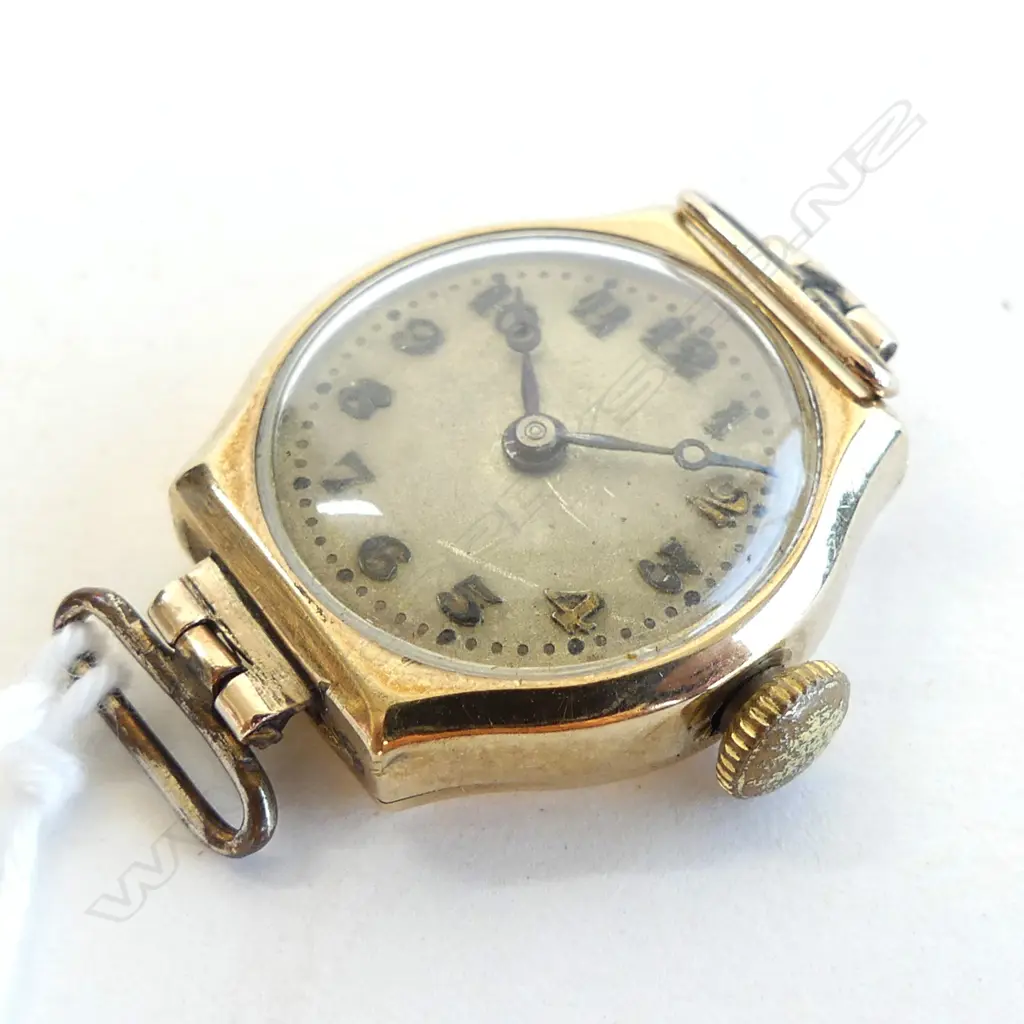9CT DENNISON WATCH CASE (3.5 GRAMS w. buren movement removed) Image 1++