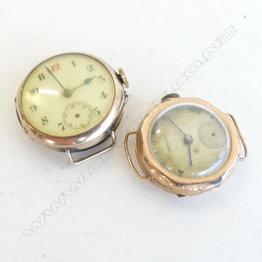 2 9CT VINTAGE WATCH CASES AF 27 GRAMS Image 1++