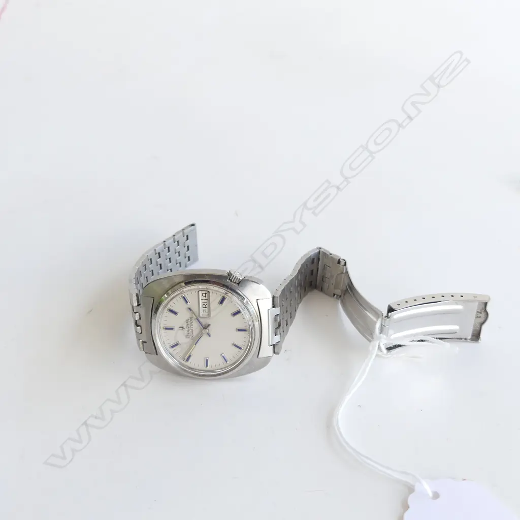 BULOVA ACCUTRON GENTS STAINLESS STEEL WATCH NO BACK OR BATTERY Image 1++
