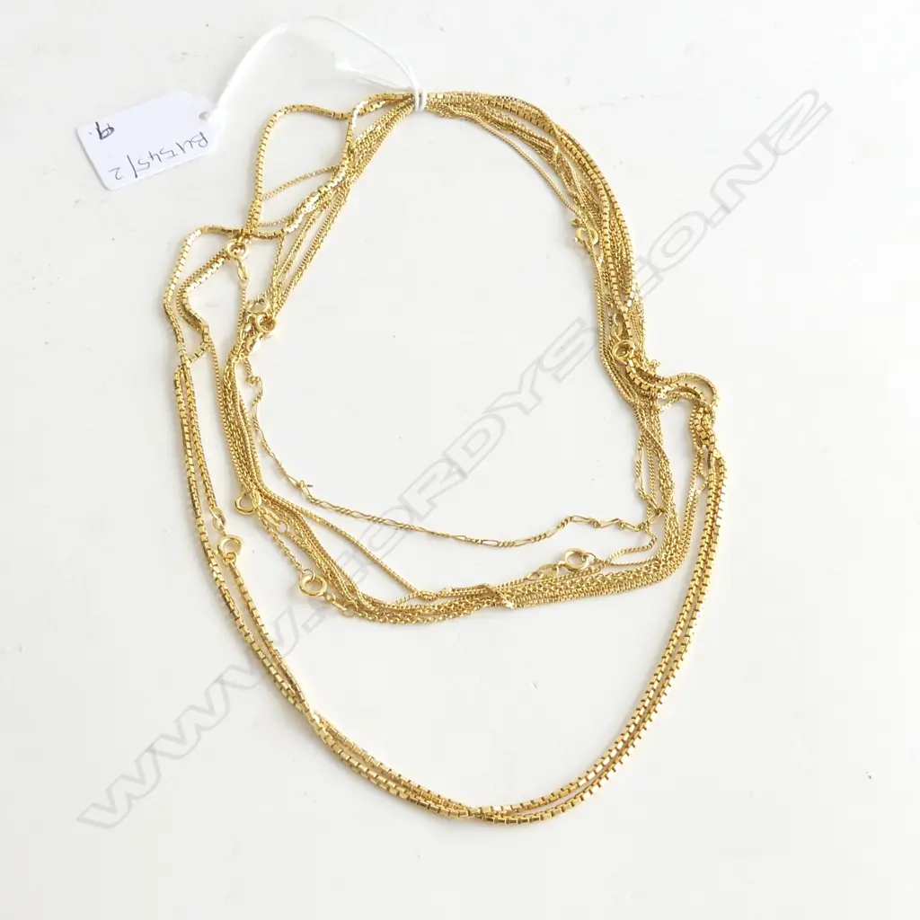 9 ASST. ROLLED GOLD NECKLACES BY SPIDEL GERMANY (AS NEW) Image 1++