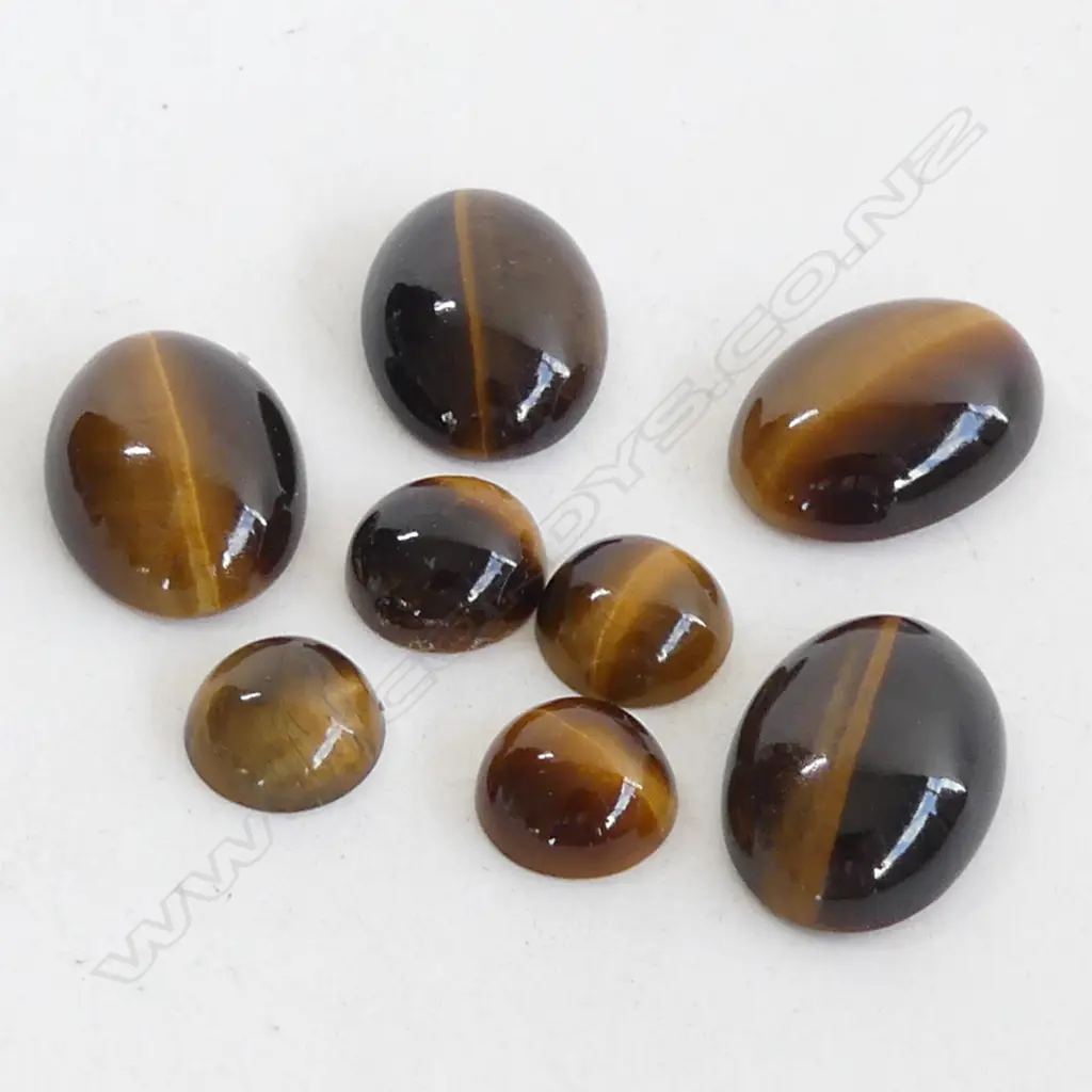 SM BAG MIXED TIGER EYE CABOCHONS Image 1++