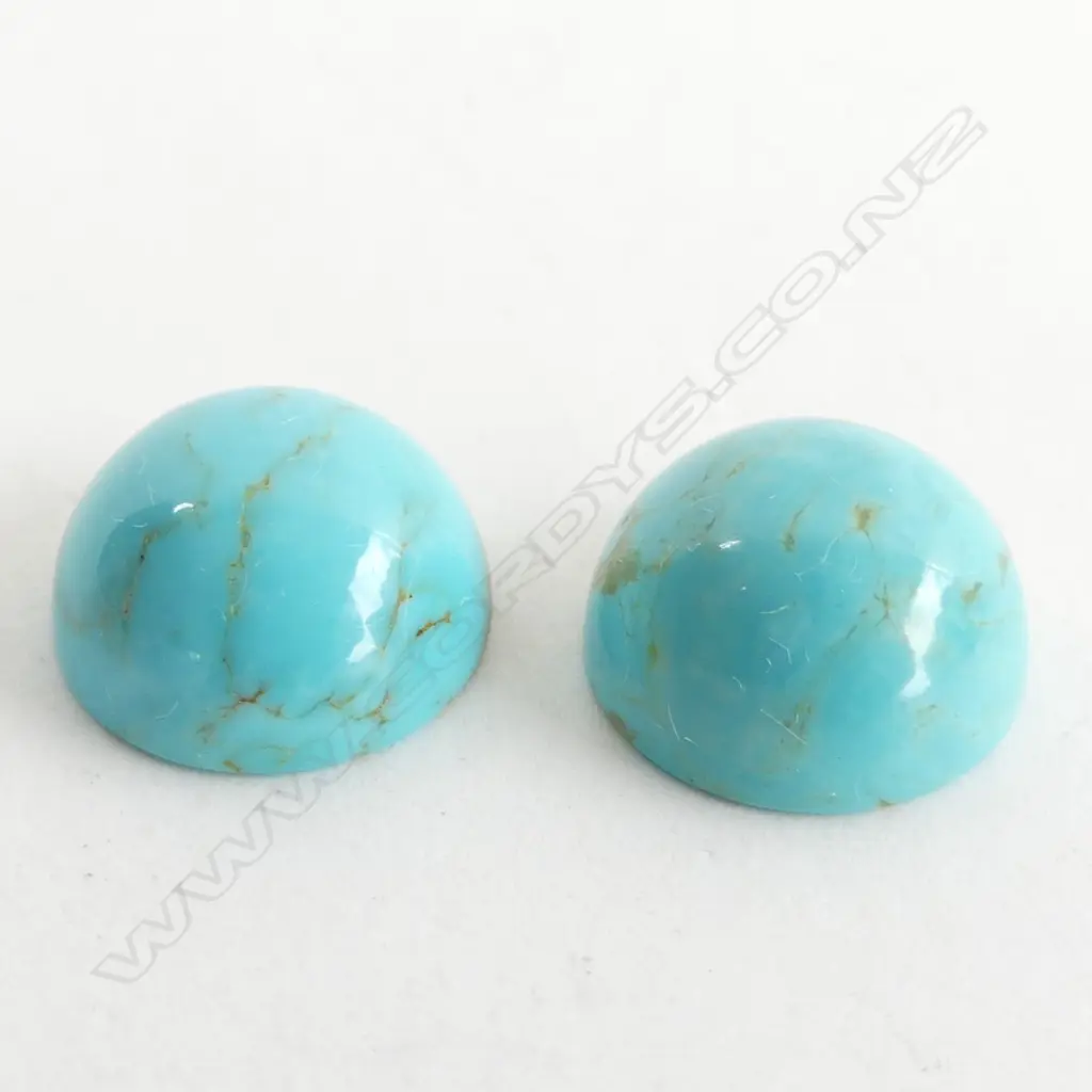 PR ROUND TURQUOISE STONES - DIA 12MM Image 1++