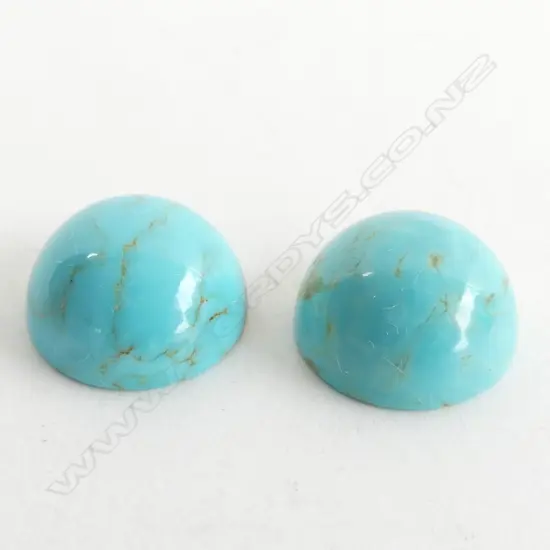 PR ROUND TURQUOISE STONES - DIA 12MM