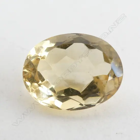 9.79CT OVAL CUT YELLOW CITRINE