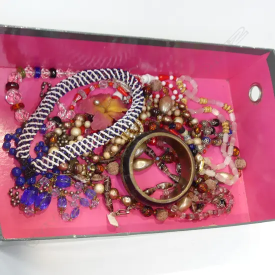 11 COSTUME NECKLACES ETC