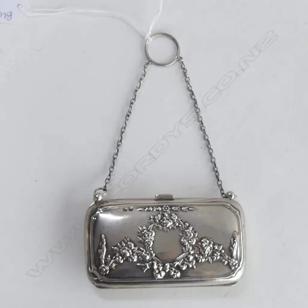 STG SILVER PURSE B'HAM 1915 73 GRAMS Image 1++