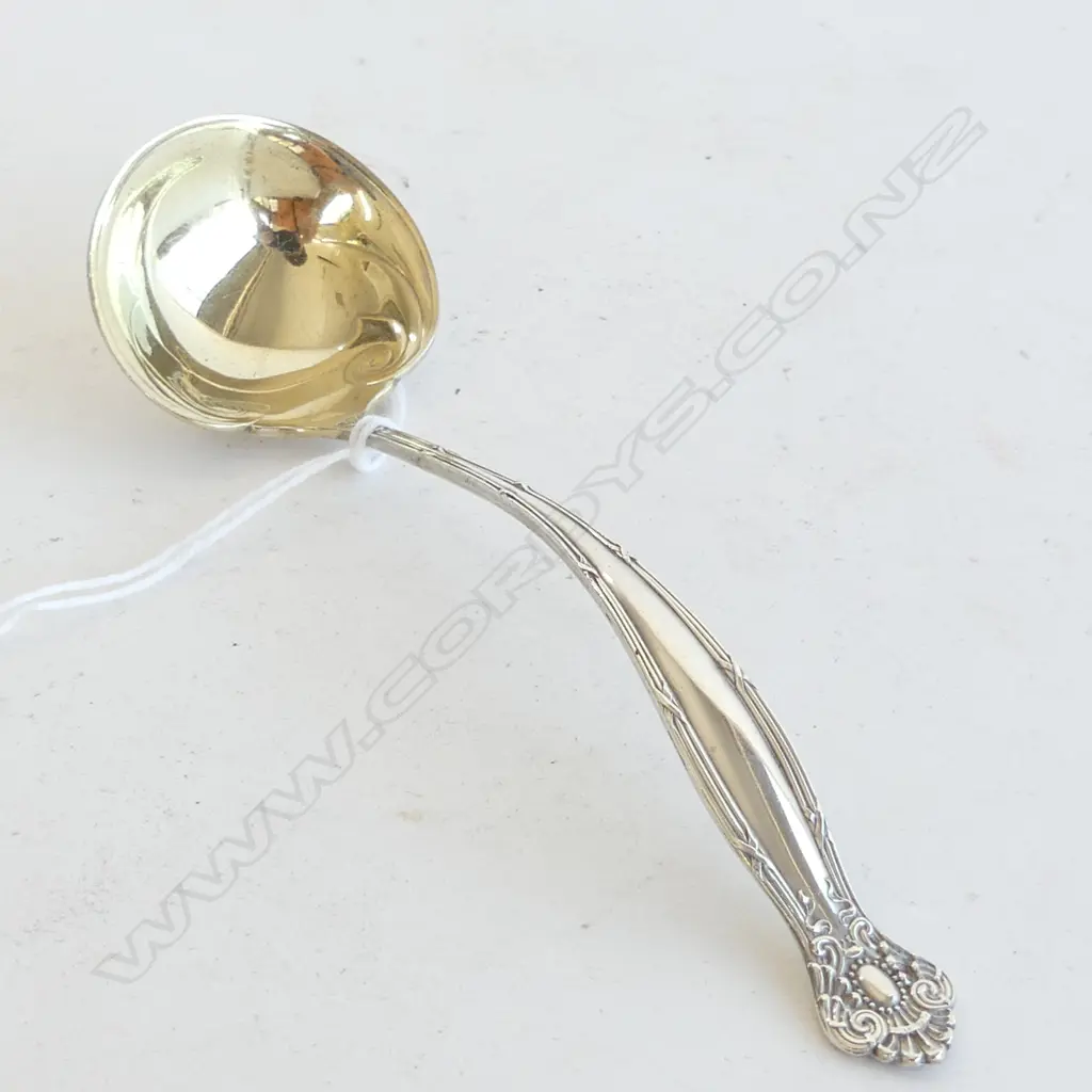 AMERICAN STERLING SILVER SAUCE LADLE GILDED BOWL 27gm Image 1++