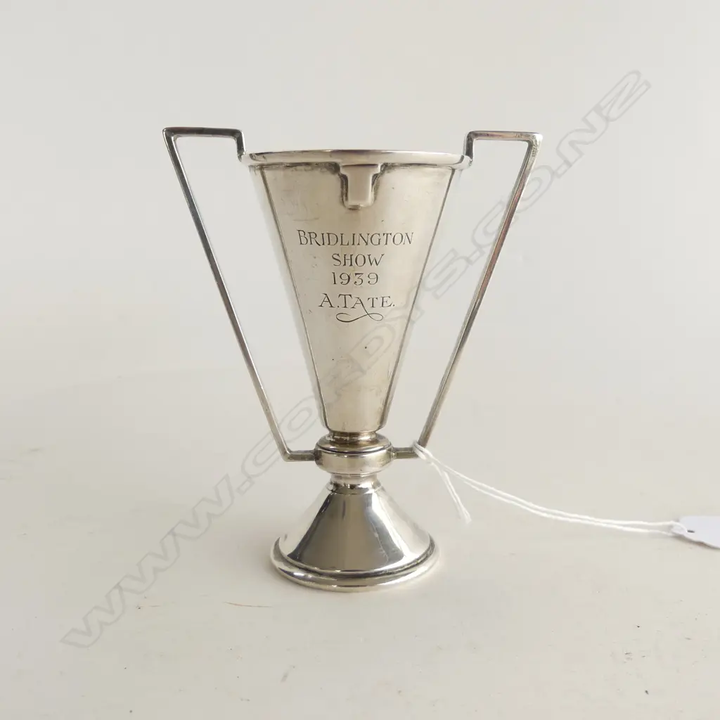 SILVER ART DECO TROPHY CUP SHEFFIELD 1937 86gm1 Image 1++
