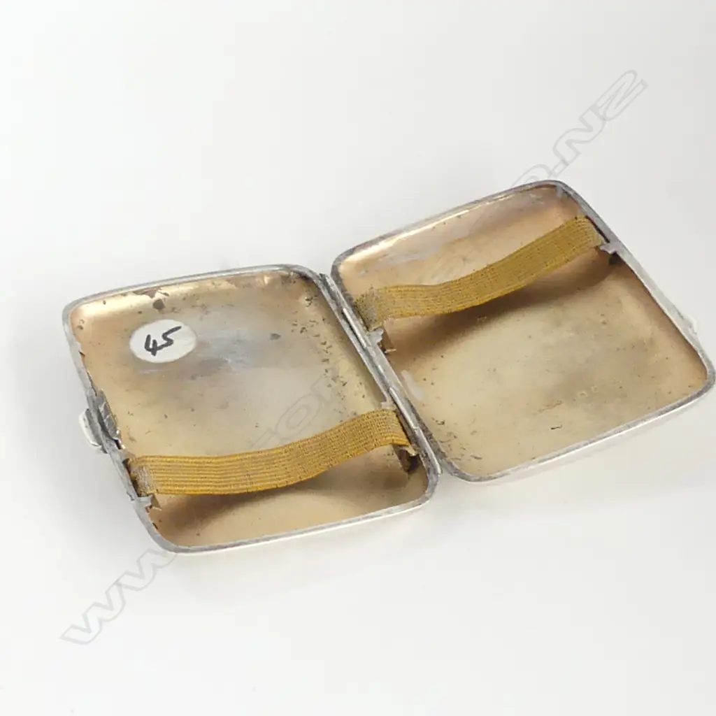BIRMINGHAM 1919 SILVER PLAIN UNENGRAVED CIGARETTE CASE Image 1++