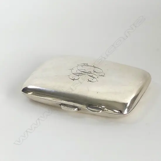 BIRMINGHAM 1919 SILVER PLAIN UNENGRAVED CIGARETTE CASE