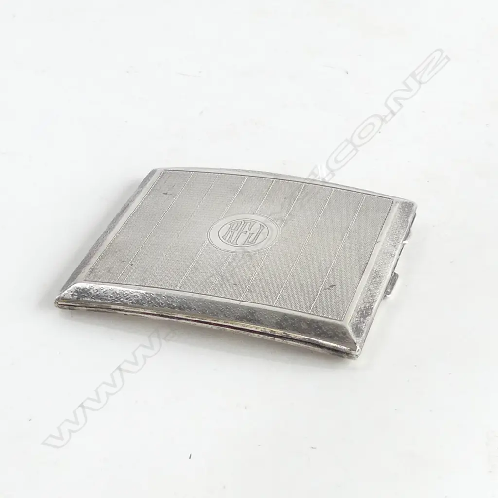 STG SILVER CIGARETTE CASE, B'HAM 122 GRAMS Image 1++