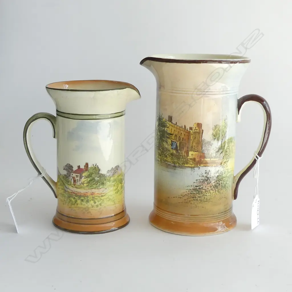 (20690) 2 ROYAL DOULTON SERIESWARE JUGS H. 185mm Image 1++