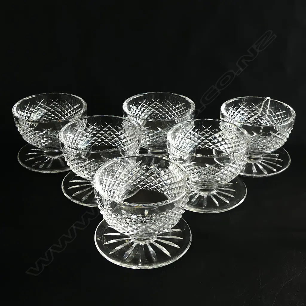 6 WATERFORD SUNDAE BOWLS Image 1++