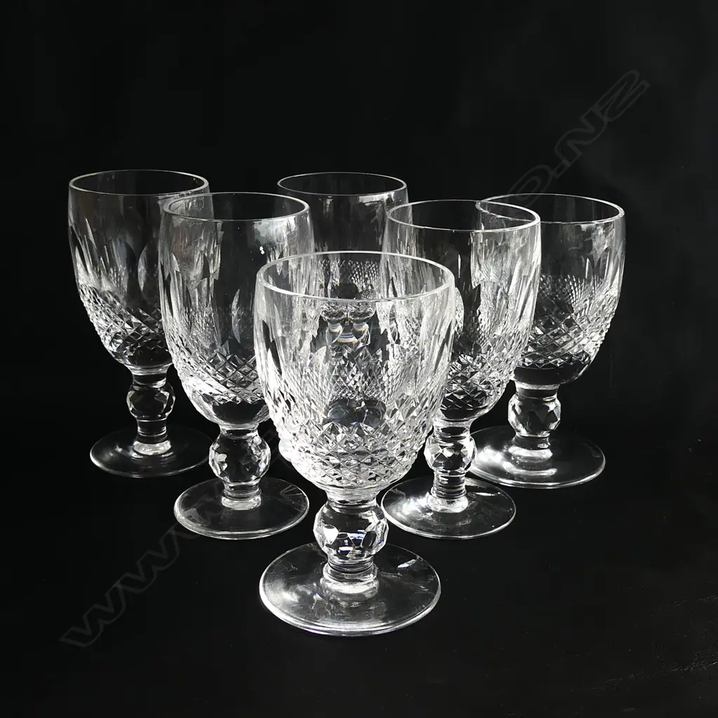 6 WATERFORD SHERRY GLASSES - NOT MATCHING Image 1++